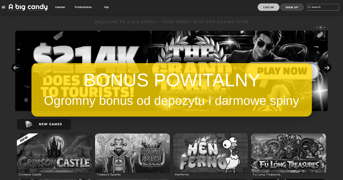 A Big Candy Casino: bonusy i warunki gry dla graczy z Polski