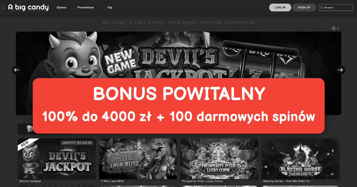 A Big Candy Casino: Kasyno Online Polska